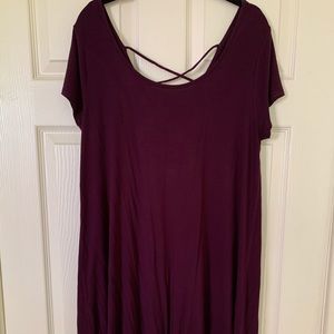 Purple crisscross dress